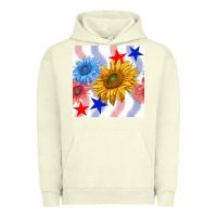 Pigment Pistachio patriotic sunflowers Urban Hoodie - BundleAndBundleShop