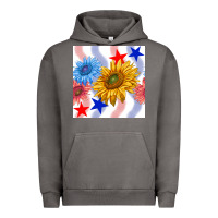 Pigment Tornado patriotic sunflowers Urban Hoodie - BundleAndBundleShop