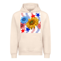 Sandshell patriotic sunflowers Urban Hoodie - BundleAndBundleShop