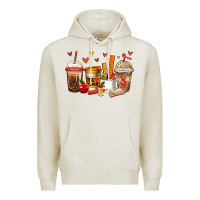 Oatmeal Heather teacher coffee cups Premium Hoodie - Jasminsmagicworld