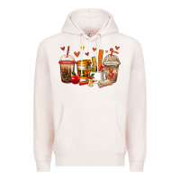 Pale Pink teacher coffee cups Premium Hoodie - Jasminsmagicworld