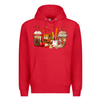 Red teacher coffee cups Premium Hoodie - Jasminsmagicworld