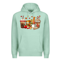 Seafoam teacher coffee cups Premium Hoodie - Jasminsmagicworld