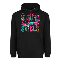 Black im not bossy i have leadership skills Heavyweight Hoodie - texasbilliewilder