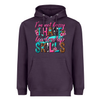 Plum im not bossy i have leadership skills Heavyweight Hoodie - texasbilliewilder