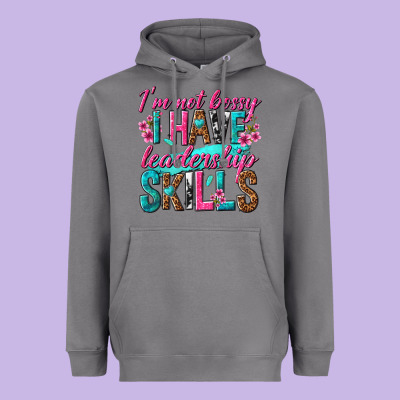 Im Not Bossy I Have Leadership Skills Heavyweight Hoodie Designed By Texasbilliewilder