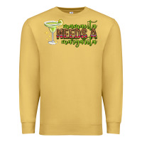 Antique Gold mamacita needs a margarita mothers day Premium Sweatshirt - texasbilliewilder