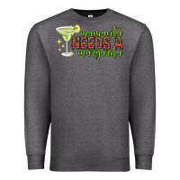 Charcoal Heather mamacita needs a margarita mothers day Premium Sweatshirt - texasbilliewilder
