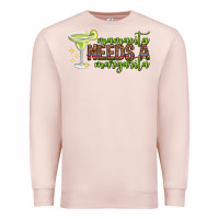 Pale Pink mamacita needs a margarita mothers day Premium Sweatshirt - texasbilliewilder