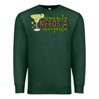 Sports Green mamacita needs a margarita mothers day Premium Sweatshirt - texasbilliewilder