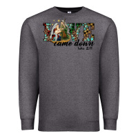 Charcoal Heather love came down holy family Premium Sweatshirt - RanaPortraitStore