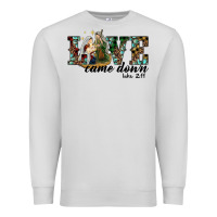 Dove Grey love came down holy family Premium Sweatshirt - RanaPortraitStore