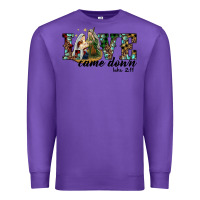 Purple love came down holy family Premium Sweatshirt - RanaPortraitStore