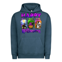 Pigment Midnight Navy happy halloween Urban Hoodie - JahusDesignShop