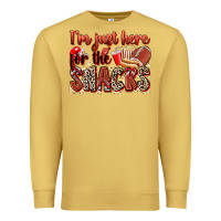 Antique Gold i'm just here for the snacks american football Premium Sweatshirt - Zillion Design Studio