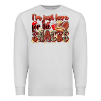 Dove Grey i'm just here for the snacks american football Premium Sweatshirt - Zillion Design Studio