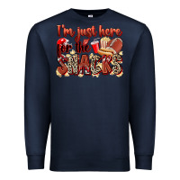 Navy i'm just here for the snacks american football Premium Sweatshirt - Zillion Design Studio