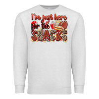 Oatmeal Heather i'm just here for the snacks american football Premium Sweatshirt - Zillion Design Studio
