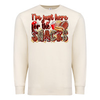 Sandshell i'm just here for the snacks american football Premium Sweatshirt - Zillion Design Studio