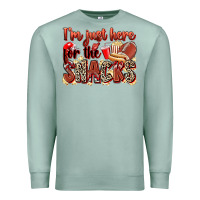 Seafoam i'm just here for the snacks american football Premium Sweatshirt - Zillion Design Studio