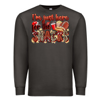 Smoke i'm just here for the snacks american football Premium Sweatshirt - Zillion Design Studio