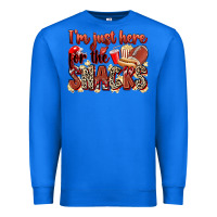 True Royal i'm just here for the snacks american football Premium Sweatshirt - Zillion Design Studio
