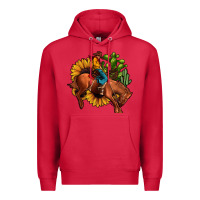 Cardinal rodeo cowboy sunflower cactus Premium Hoodie - JahusDesignShop