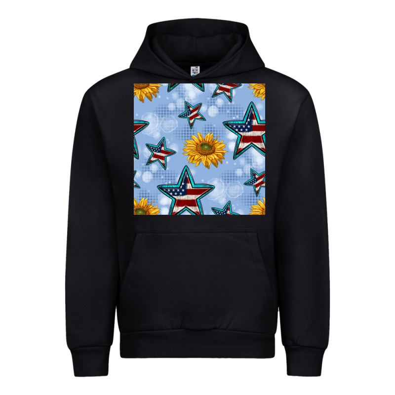 Patriotic Stars And Sunflower Urban Hoodie by BundleAndBundleShop | Teevron