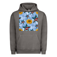 Pigment Tornado patriotic stars and sunflower Urban Hoodie - BundleAndBundleShop