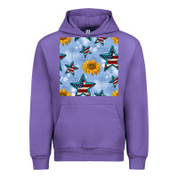 Tulip patriotic stars and sunflower Urban Hoodie - BundleAndBundleShop
