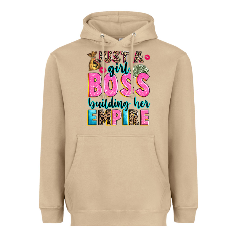 Just A Girl Boss Building Her Empire Heavyweight Hoodie by texasbilliewilder | Teevron