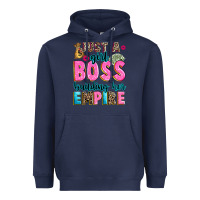 Navy just a girl boss building her empire Heavyweight Hoodie - texasbilliewilder