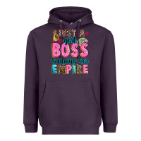 Plum just a girl boss building her empire Heavyweight Hoodie - texasbilliewilder