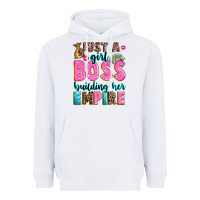 White just a girl boss building her empire Heavyweight Hoodie - texasbilliewilder