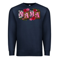 Navy mama with license letters mothers day Premium Sweatshirt - texasbilliewilder