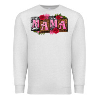 Oatmeal Heather mama with license letters mothers day Premium Sweatshirt - texasbilliewilder