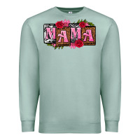 Seafoam mama with license letters mothers day Premium Sweatshirt - texasbilliewilder