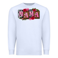 White mama with license letters mothers day Premium Sweatshirt - texasbilliewilder