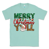 Seafoam merry christmas y'all Classic Tee - BundleAndBundleShop