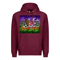 Burgundy home sweet home tumbler Premium Hoodie - BundleAndBundleShop