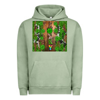 Pigment Oil Green lucky Urban Hoodie - Artiststas