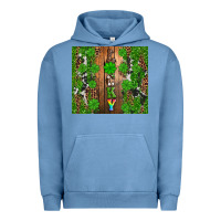 Pigment Pebble Blue lucky Urban Hoodie - Artiststas