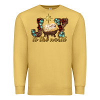 Antique Gold joy to the world Premium Sweatshirt - RanaPortraitStore