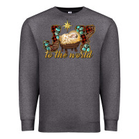 Charcoal Heather joy to the world Premium Sweatshirt - RanaPortraitStore