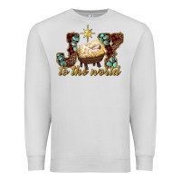 Dove Grey joy to the world Premium Sweatshirt - RanaPortraitStore