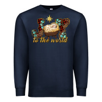 Navy joy to the world Premium Sweatshirt - RanaPortraitStore