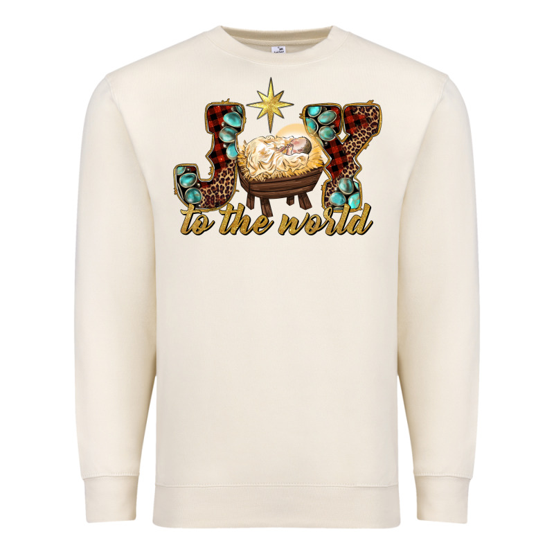 Joy To The World Premium Sweatshirt by RanaPortraitStore | Teevron