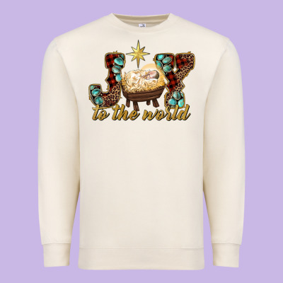 Joy To The World Premium Sweatshirt Designed By Ranaportraitstore