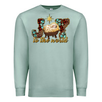 Seafoam joy to the world Premium Sweatshirt - RanaPortraitStore
