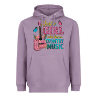 Lavender just a girl who loves country music Heavyweight Hoodie - texasbilliewilder